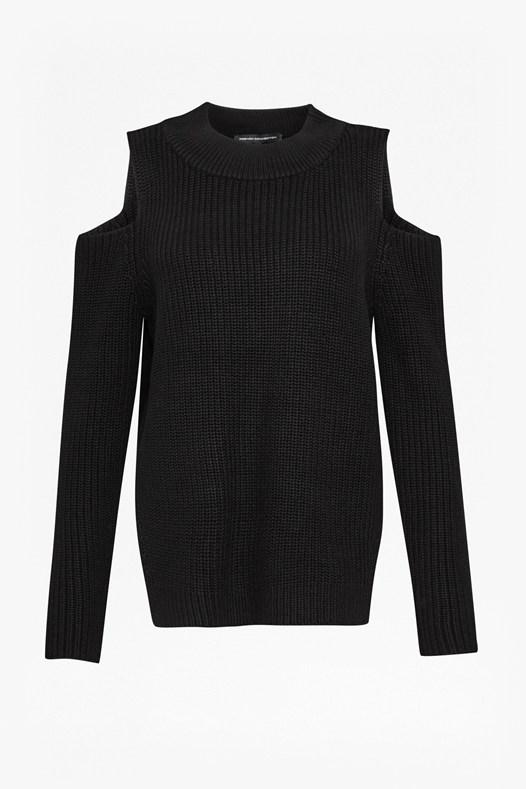 French Connection Cold Shoulder Cotton Jumper