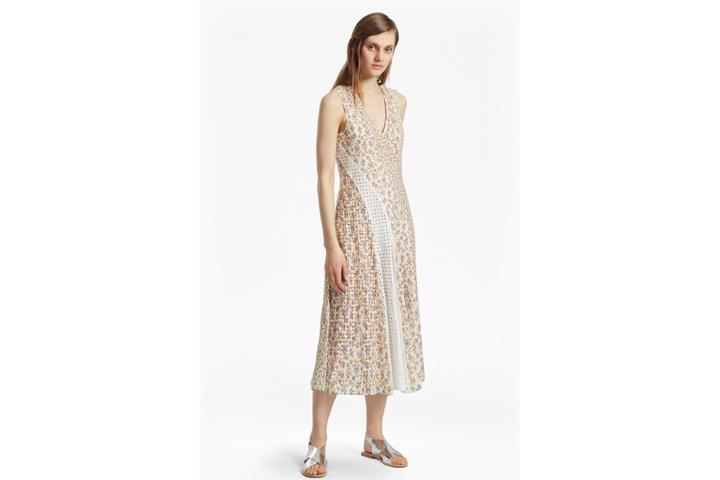French Connection Niko Broderie Printed Cotton Dress