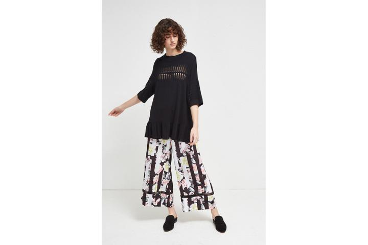 French Connection Enoshima Suiting Floral Culottes