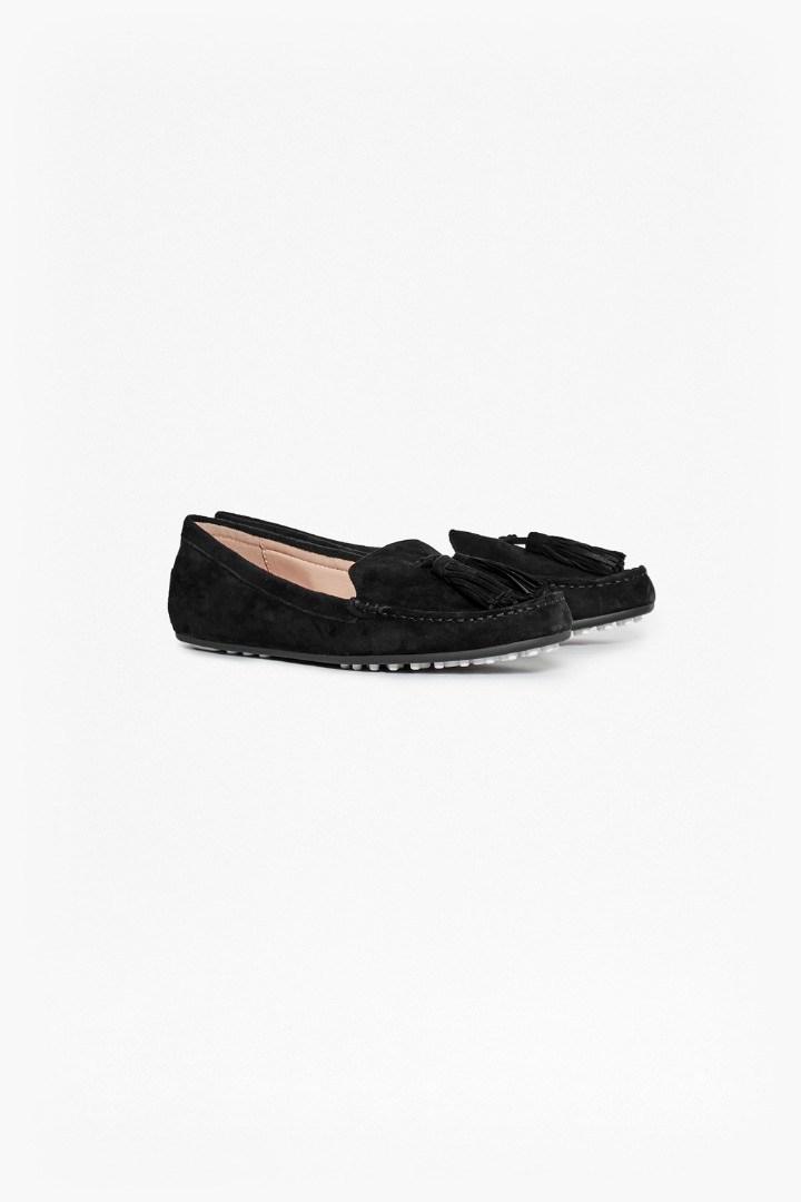 French Connection Tori Tassel Suede Moccasins