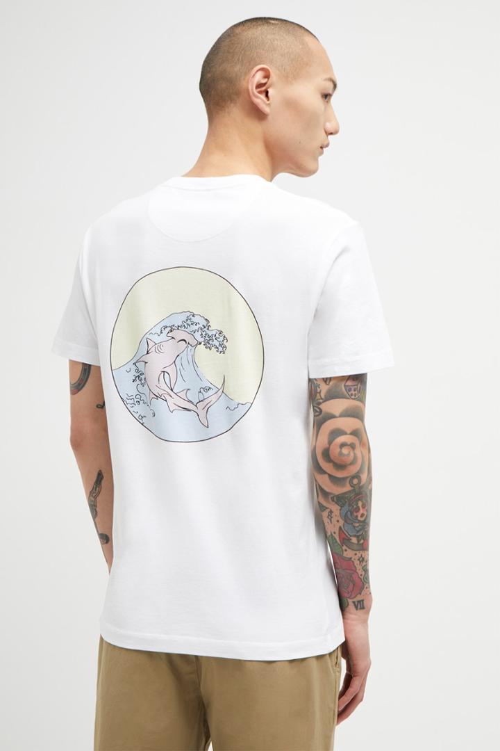 French Connenction Hammerhead Shark Print T-shirt