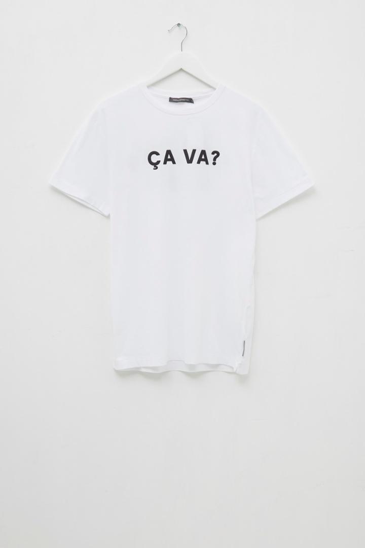 French Connenction Ca Va Slogan T-shirt