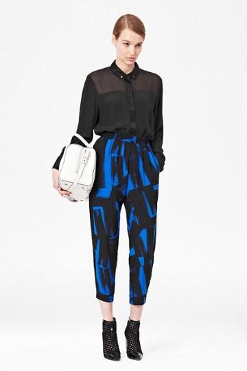 Big Brushstrokes Drapey Trousers