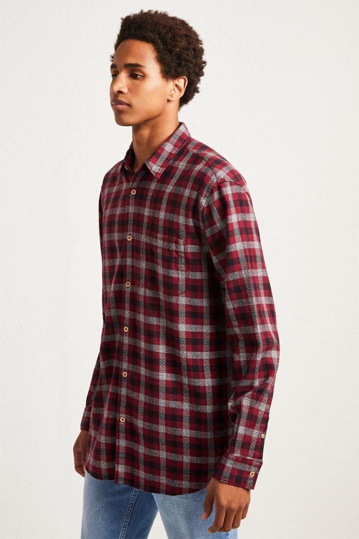 French Connenction Subtle Dobby Check Shirt
