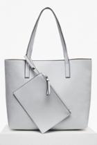 French Connection Core Faux Leather Shopper Bag