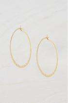 French Connenction Small Hammered Hoop Earrings