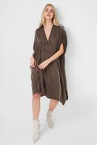 French Connection Alto Rosanna Drape Midi Dress