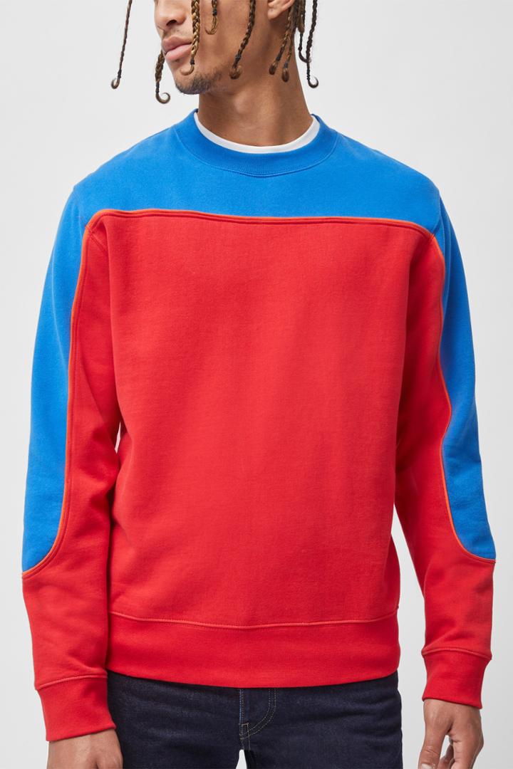 French Connection Sunday Sweat Panel Sweatshirt