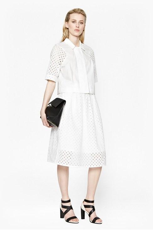 French Connection April Lace Flared Skirt