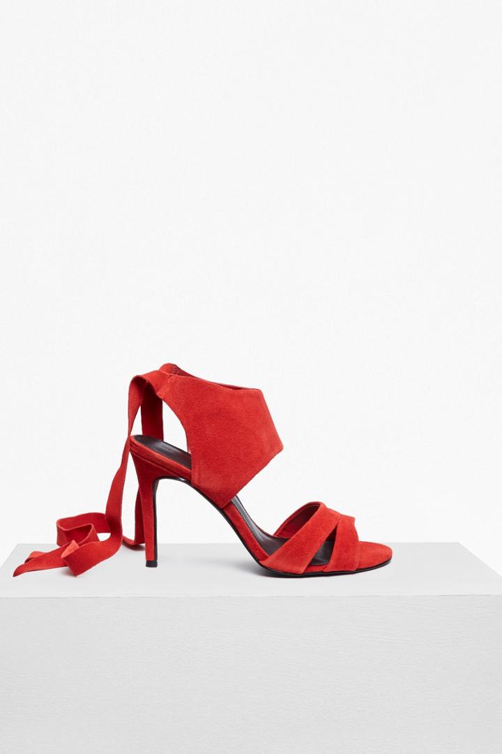 Fcus Fearne Suede Ankle Wrap Heels