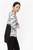 French Connection Tapir Wave Pleated Back Blouse