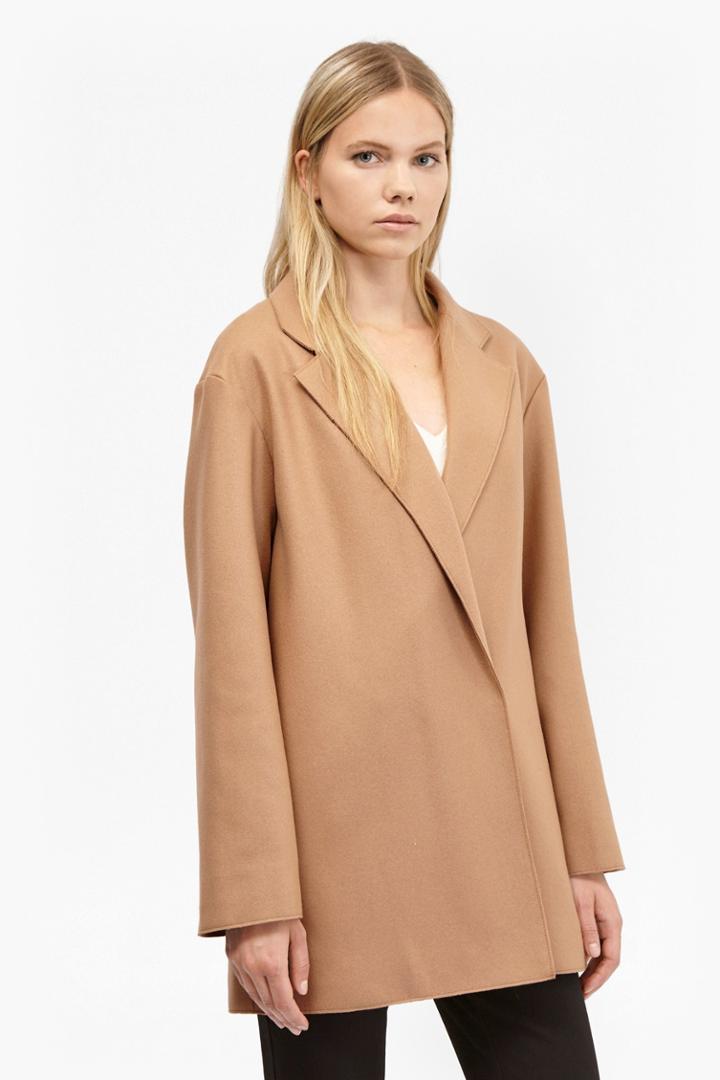 French Connection Platform Felt Cocoon Coat