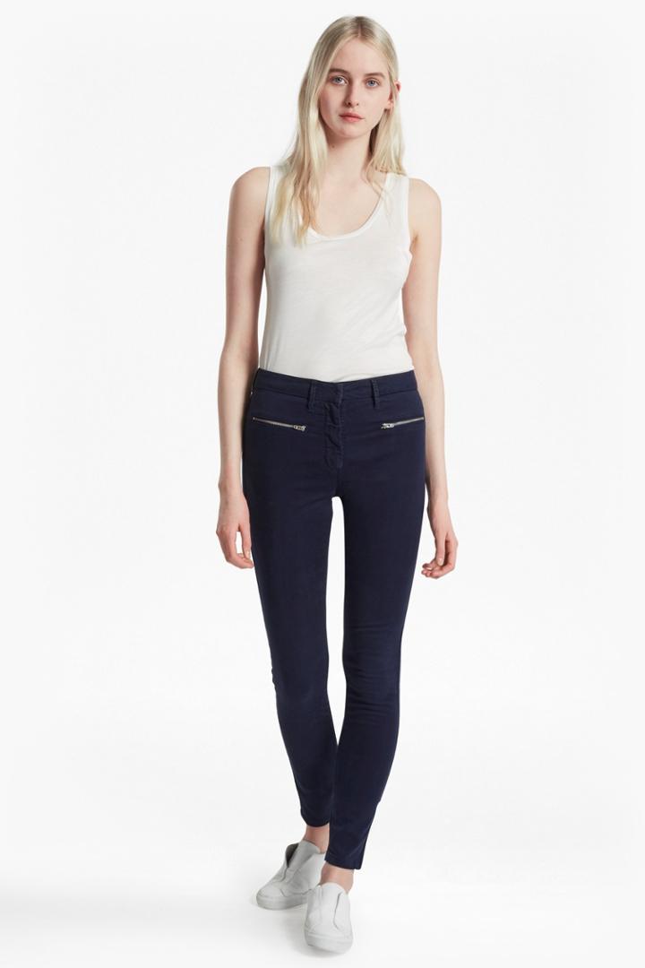 French Connection Sateen Zip Skinny Jeans
