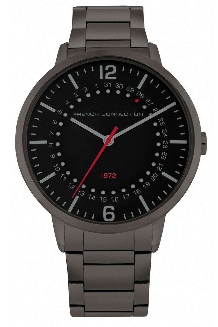 French Connenction Gunmetal Bracelet Watch