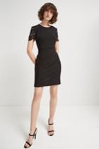 French Connenction Whisper Ruth Round Neck Bodycon Dress
