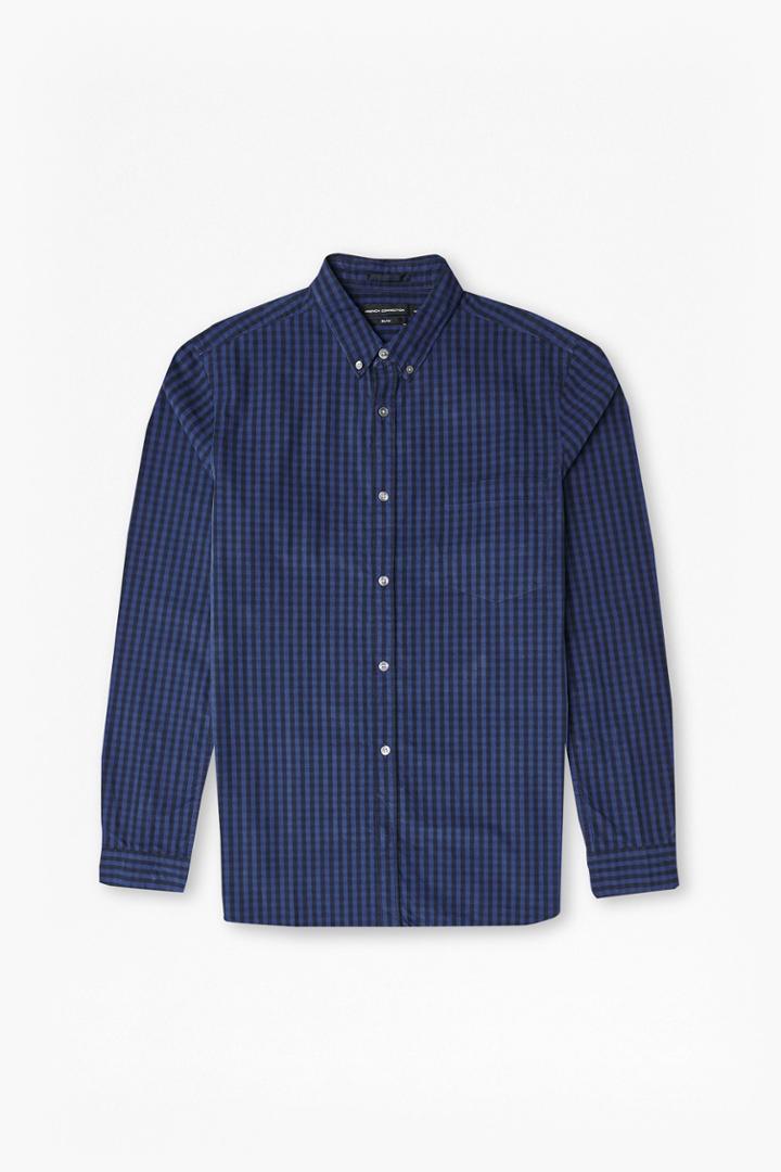 French Connection Gingham Brushed Cotton Shirt