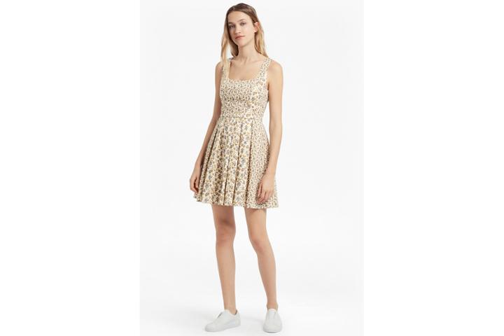 French Connection Niko Stretch Fit And Flare Dress