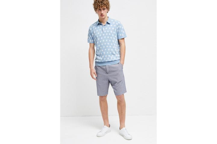 French Connection Seersucker Suiting Shorts