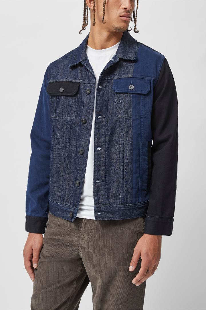 French Connection Patchwork Denim Jacket