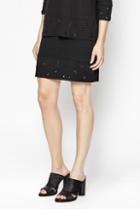 French Connection Ele Eyelet Embellished Skirt