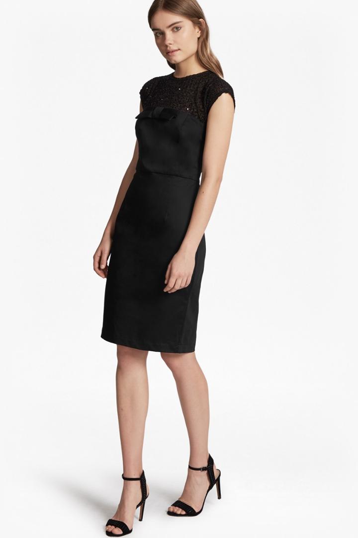French Connection Hettie Jewel Capped Sleeves Dress