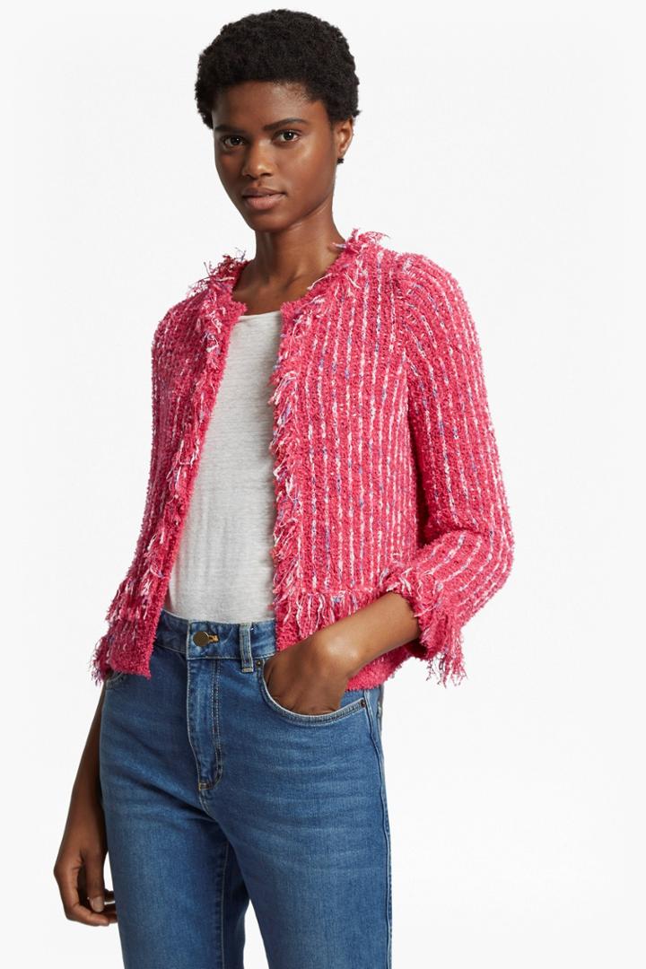 French Connenction Burliuk Boucl Knit Cardigan