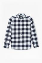 French Connection Pop Flannel Plaid Shirt