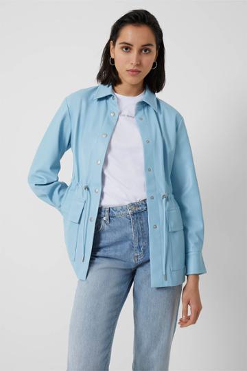 French Connection Etta Recycled Vegan Leather Jacket
