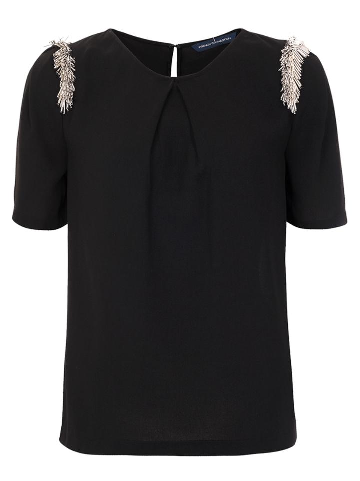 French Connection Bugle Fringe Tunic Top