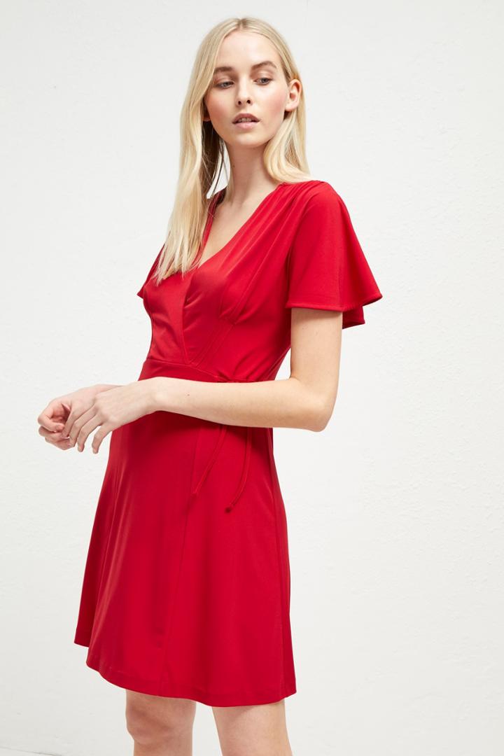 French Connenction Alexia Crepe Jersey Wrap Dress