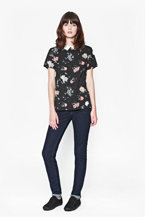 French Connection Nightfall Dotty Dot Floral Shirt