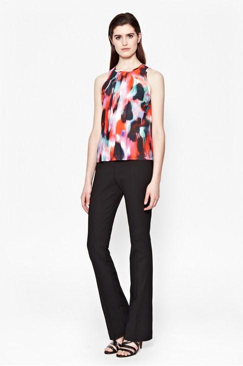 French Connection Miami Graffiti Pleat Top