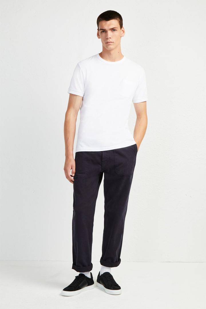 French Connenction Super Peach Cotton Twill Trousers