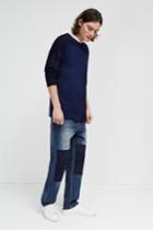 French Connenction Track Denim Loose Tapered Jeans