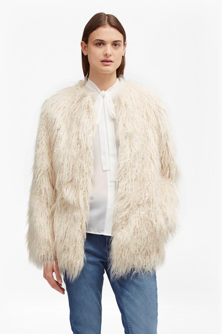 French Connection Marissa Faux Fur Coat