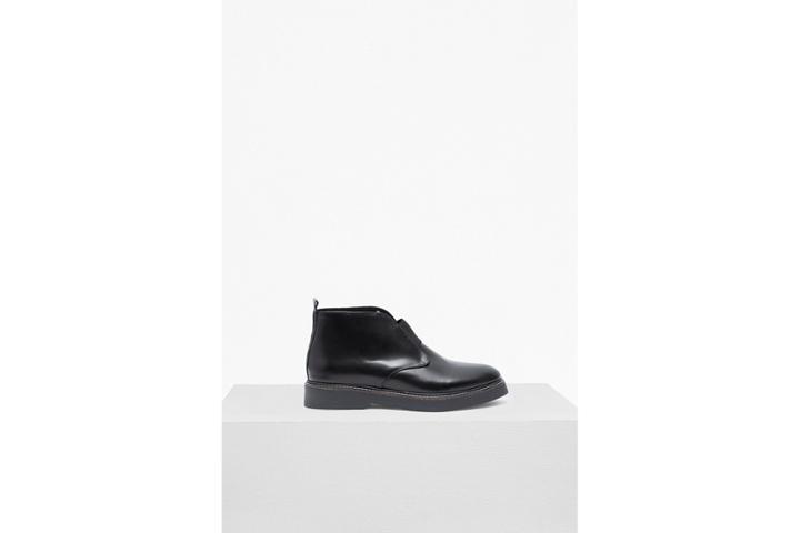 French Connection Nasima Chunky Sole Leather Ankle Boots