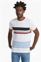 French Connenction Senior Stripes Cotton T-shirt