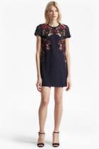 French Connection Legere Lace Floral Embroidered Tunic Dress