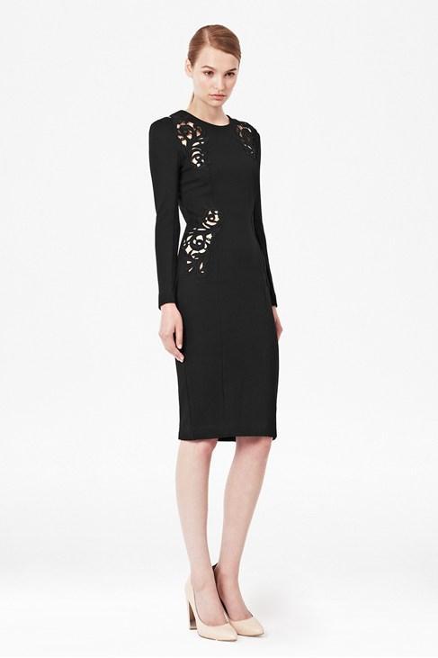 French Connection Marie Stretch Embroidered Dress