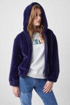 French Connection Buona Faux Fur Hooded Jacket