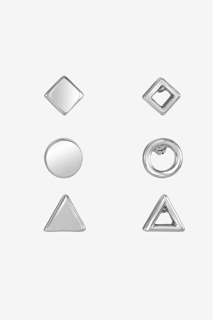 French Connection Shape Studs Set Of 6