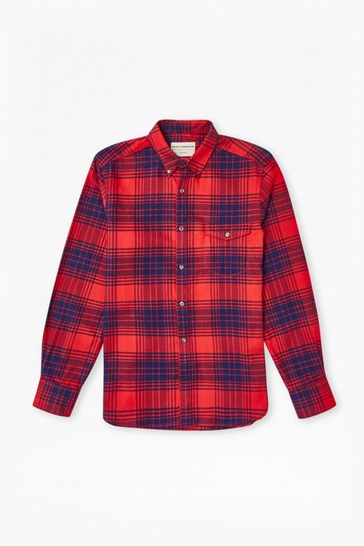 French Connection Tail Dragger Check Connery Shirt