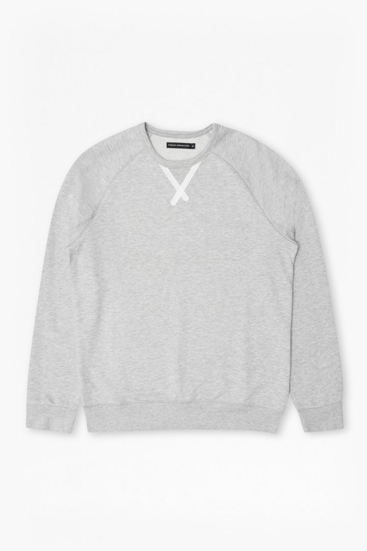 French Connection Rubber V Insert Sweatshirt