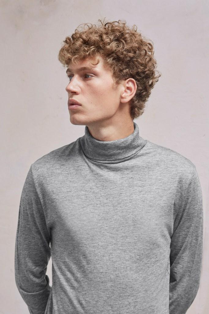 French Connection Wool Jersey Roll Neck Top