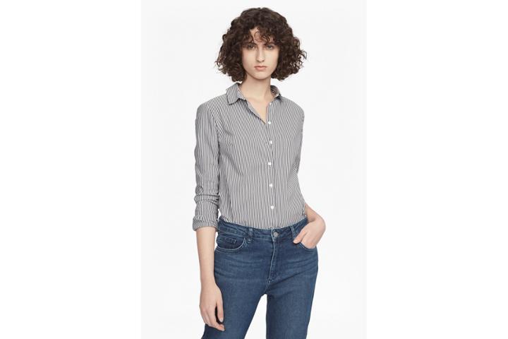 French Connection Eastside Wide Stripe Shirt