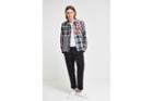 French Connection Laundered Oxford Check Patchwork Jacket