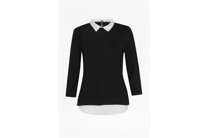 French Connection Fresh Jersey Hem 3/4 Sleeve Top