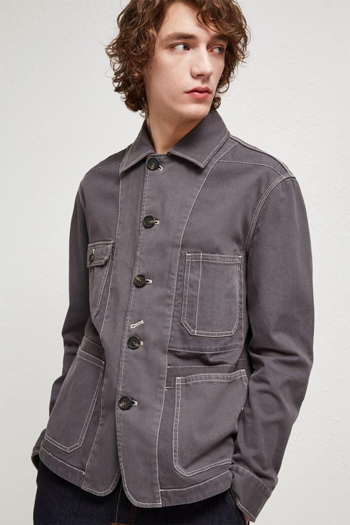 French Connenction Garment Dye Mix Jacket