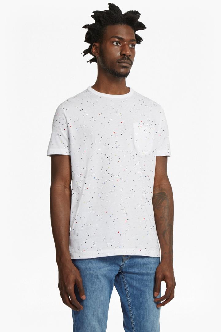 Fcus Star Splatter Slim Fit Printed Jersey T-shirt