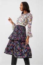 French Connection Alianau Mix Tiered Dress